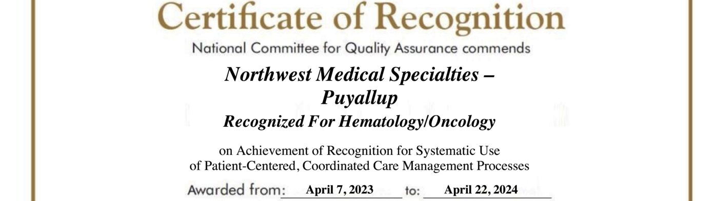 National Committee for Quality Assurance (NCQA) recertification